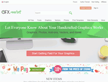 Tablet Screenshot of gfx-market.com